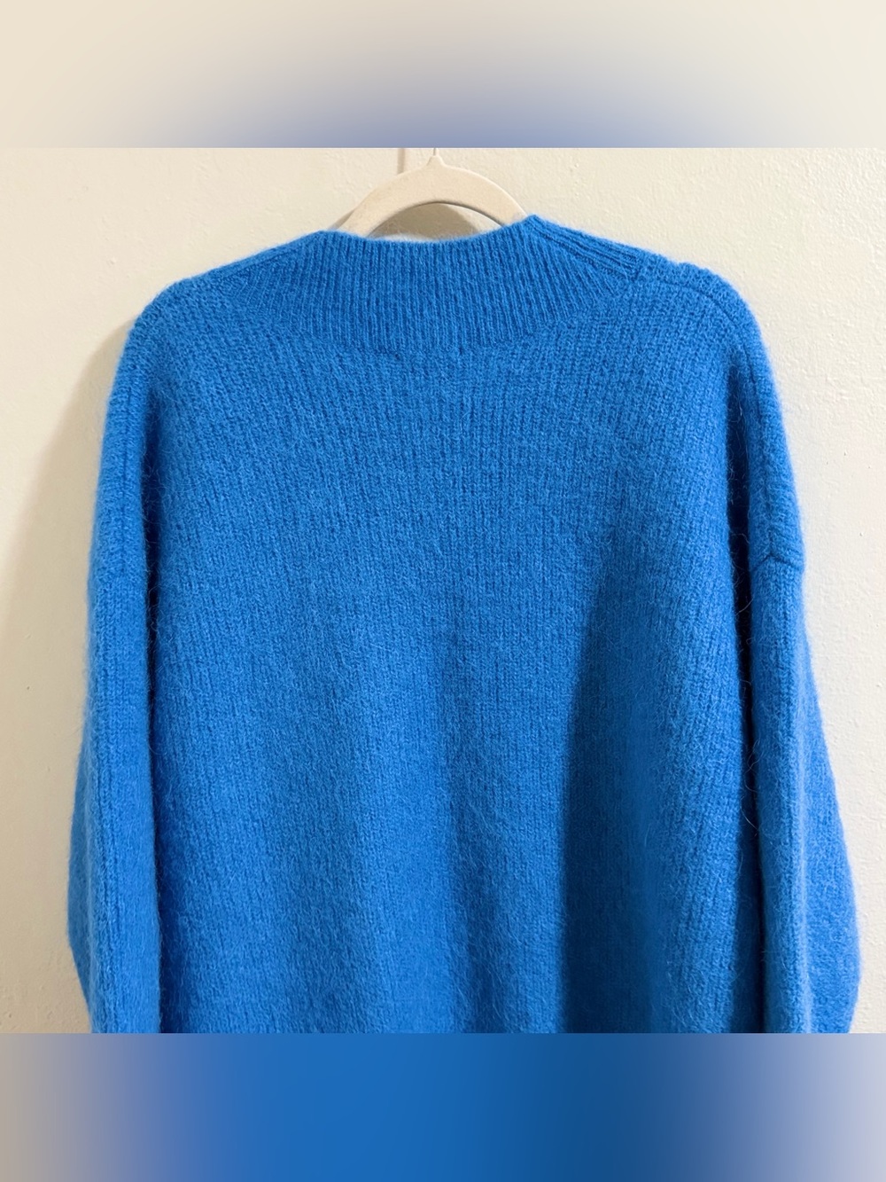RAILS Jodie Blue V Neck Oversized Ribbed Slouchy Cozy Sweater M Alpaca blend - Picture 12 of 12